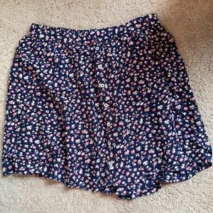 Floral Hollister Skirt L